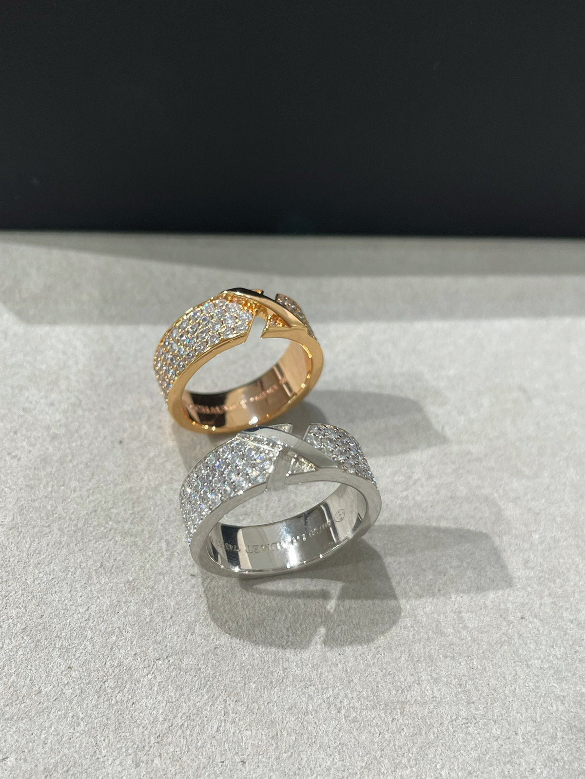 [⭐Hyrra Jewelry]LIENS EVIDENCE  DIAMOND PAVED RING