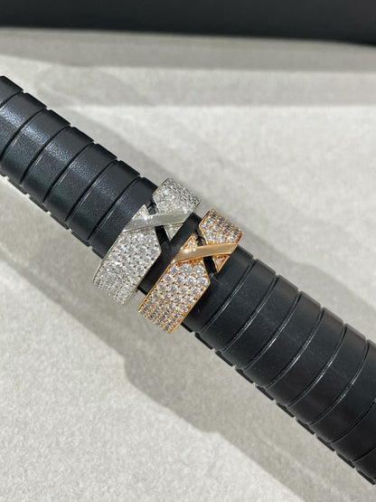 [⭐Hyrra Jewelry]LIENS EVIDENCE  DIAMOND PAVED RING
