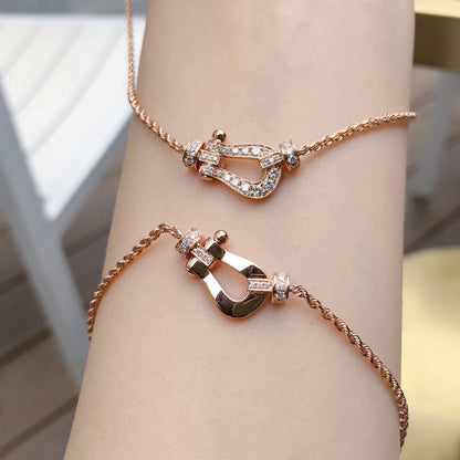 [⭐Hyrra Jewelry]FORCE 10 PINK GOLD DIAMOND NECKLACE