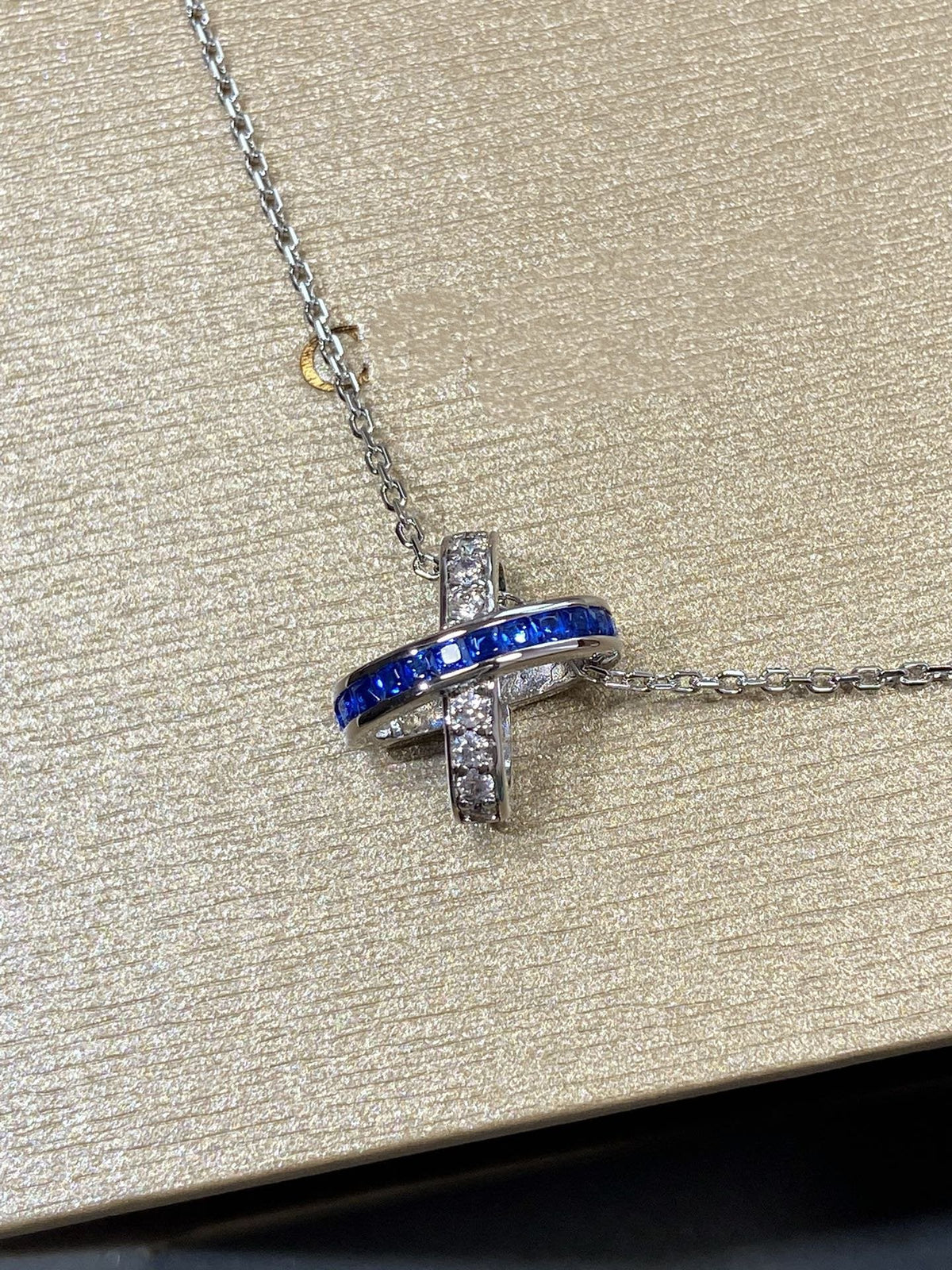 [⭐Hyrra Jewelry]LIENS DIAMOND SILVER NECKLACE