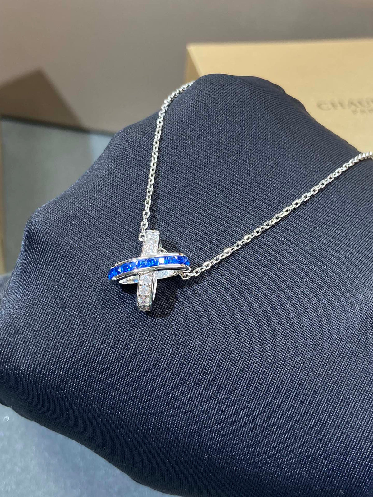 [⭐Hyrra Jewelry]LIENS DIAMOND SILVER NECKLACE