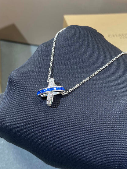 [⭐Hyrra Jewelry]LIENS DIAMOND SILVER NECKLACE