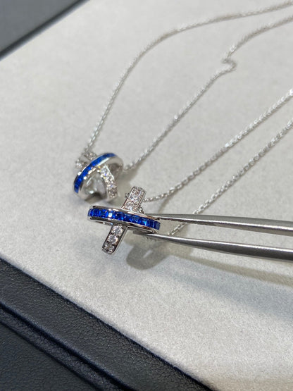[⭐Hyrra Jewelry]LIENS DIAMOND SILVER NECKLACE