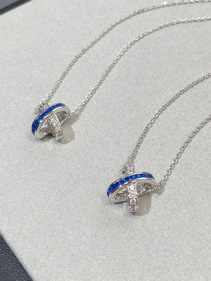 [⭐Hyrra Jewelry]LIENS DIAMOND SILVER NECKLACE
