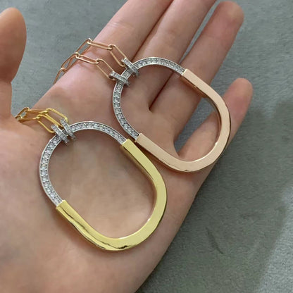 [Hyrra Jewelry]LOCK DIAMOND NECKLACE