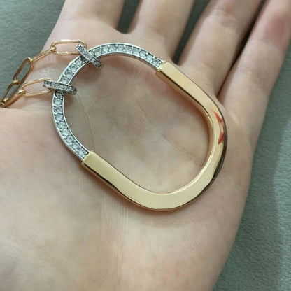 [Hyrra Jewelry]LOCK DIAMOND NECKLACE