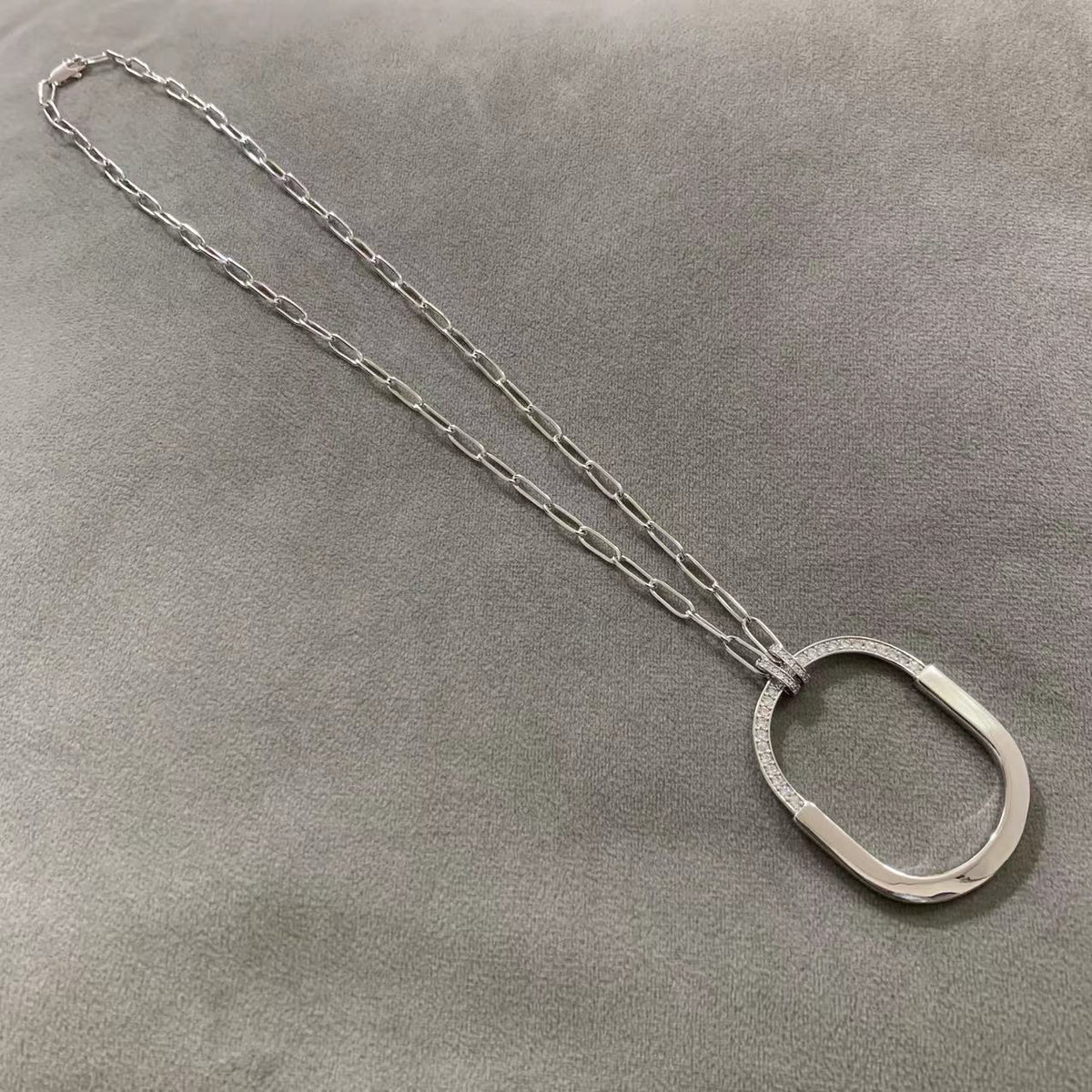 [Hyrra Jewelry]LOCK DIAMOND NECKLACE