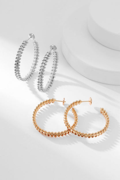 [⭐Hyrra Jewelry]CLASH HOOP EARRINGS