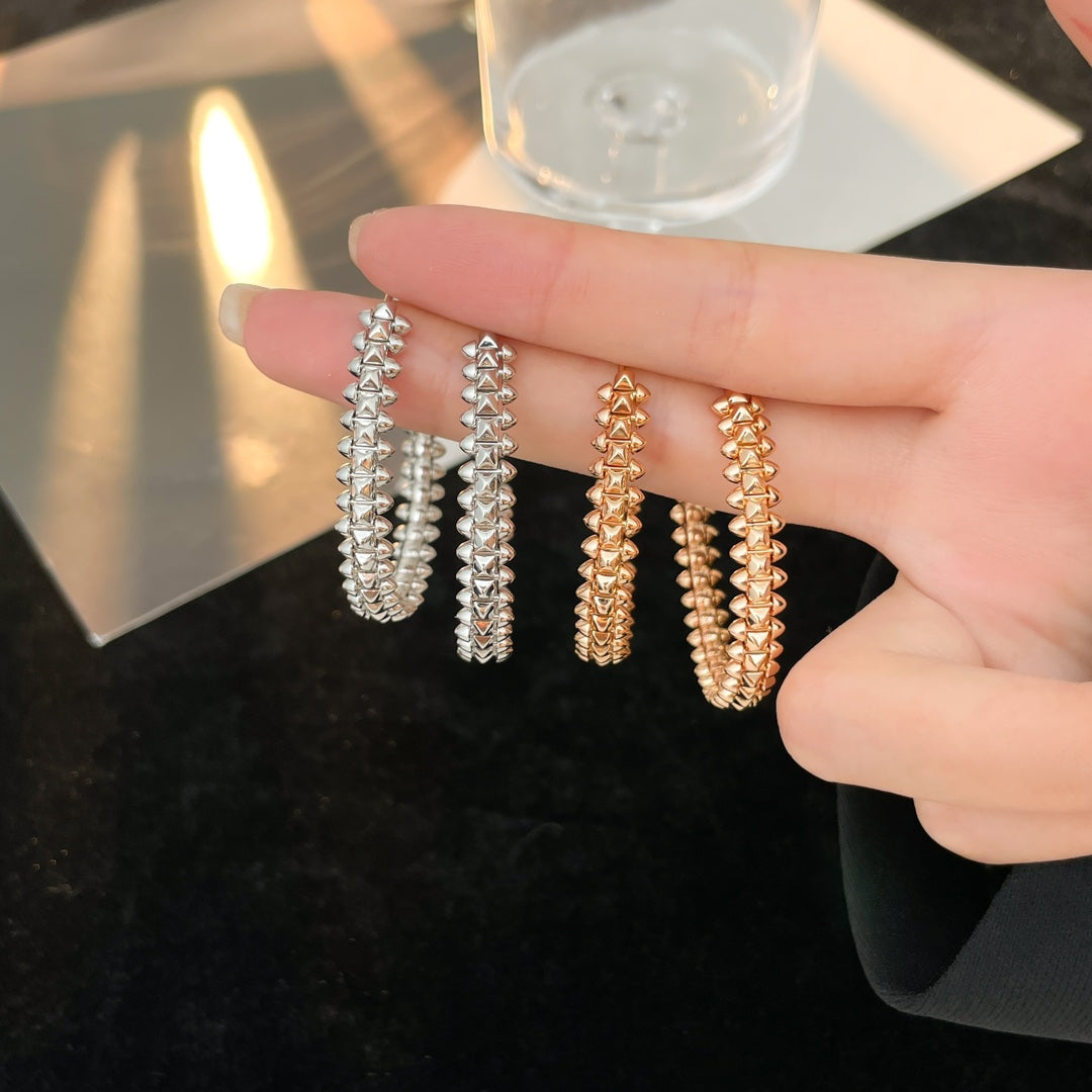 [⭐Hyrra Jewelry]CLASH HOOP EARRINGS