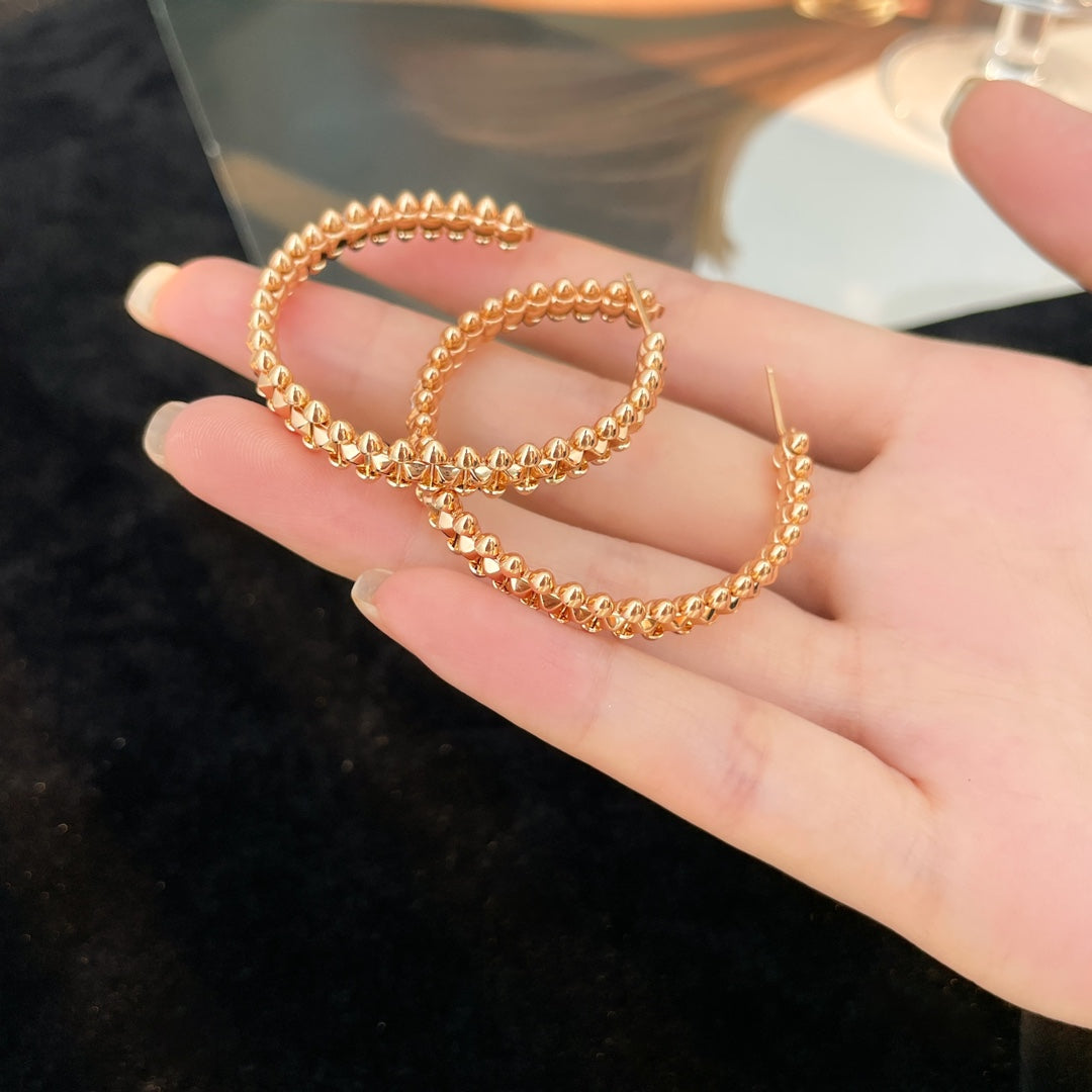 [⭐Hyrra Jewelry]CLASH HOOP EARRINGS