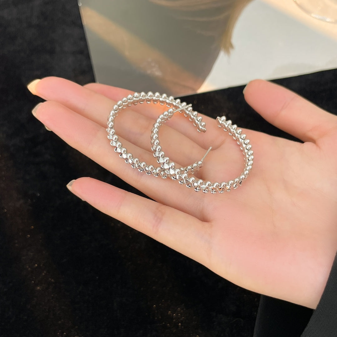 [⭐Hyrra Jewelry]CLASH HOOP EARRINGS