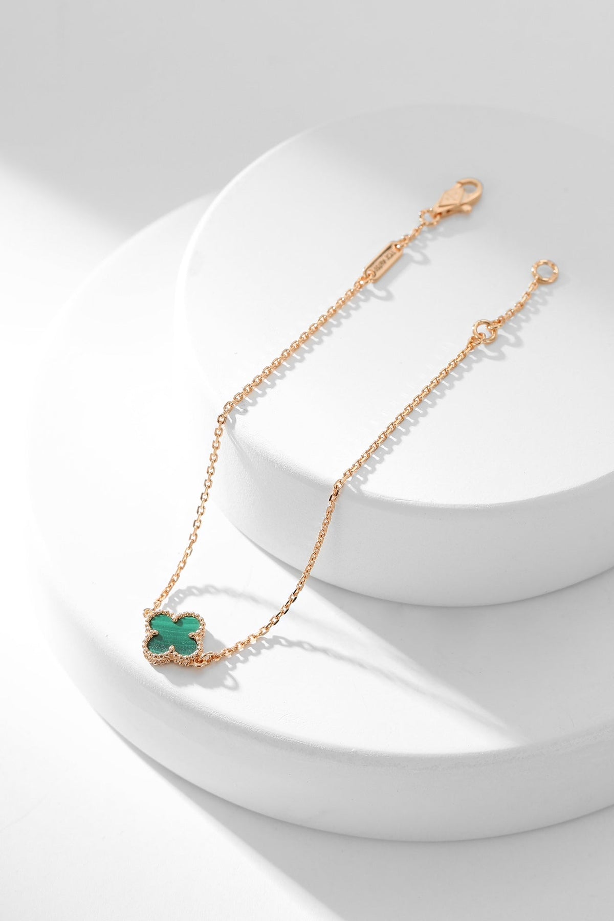 [⭐Hyrra Jewelry]CLOVER BRACELET MALACHITE 1 MOTIF