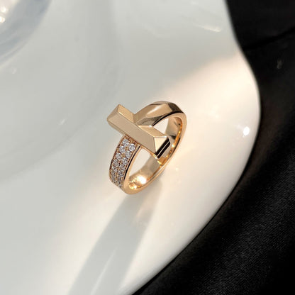 [Hyrra Jewelry]T WIDE DIAMOND RING