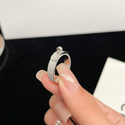[⭐Hyrra Jewelry]KELLY SILVER DIAMOND RING