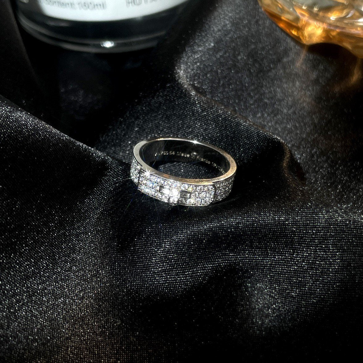 [⭐Hyrra Jewelry]KELLY SILVER DIAMOND RING