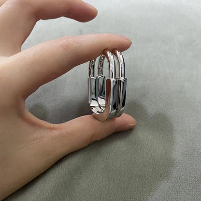 [Hyrra Jewelry]LOCK MEDIUM EARRINGS
