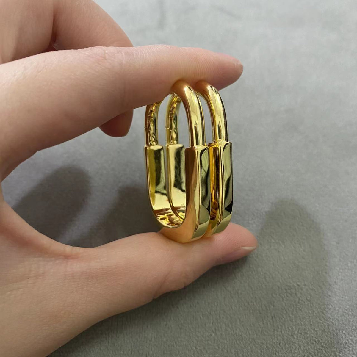 [Hyrra Jewelry]LOCK MEDIUM EARRINGS