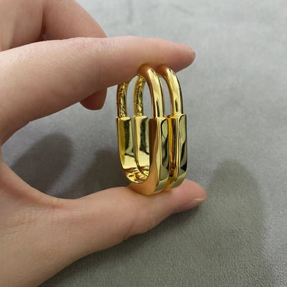 [Hyrra Jewelry]LOCK MEDIUM EARRINGS