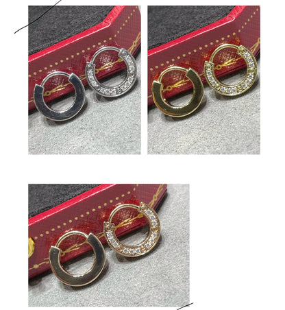 [⭐Hyrra Jewelry]LOVE DIAMOND EARRINGS