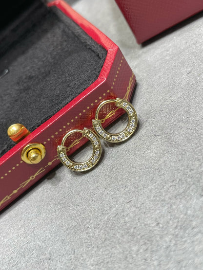 [⭐Hyrra Jewelry]LOVE DIAMOND EARRINGS