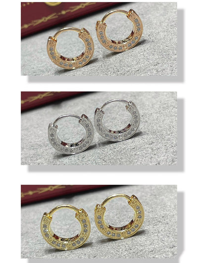 [⭐Hyrra Jewelry]LOVE DIAMOND EARRINGS