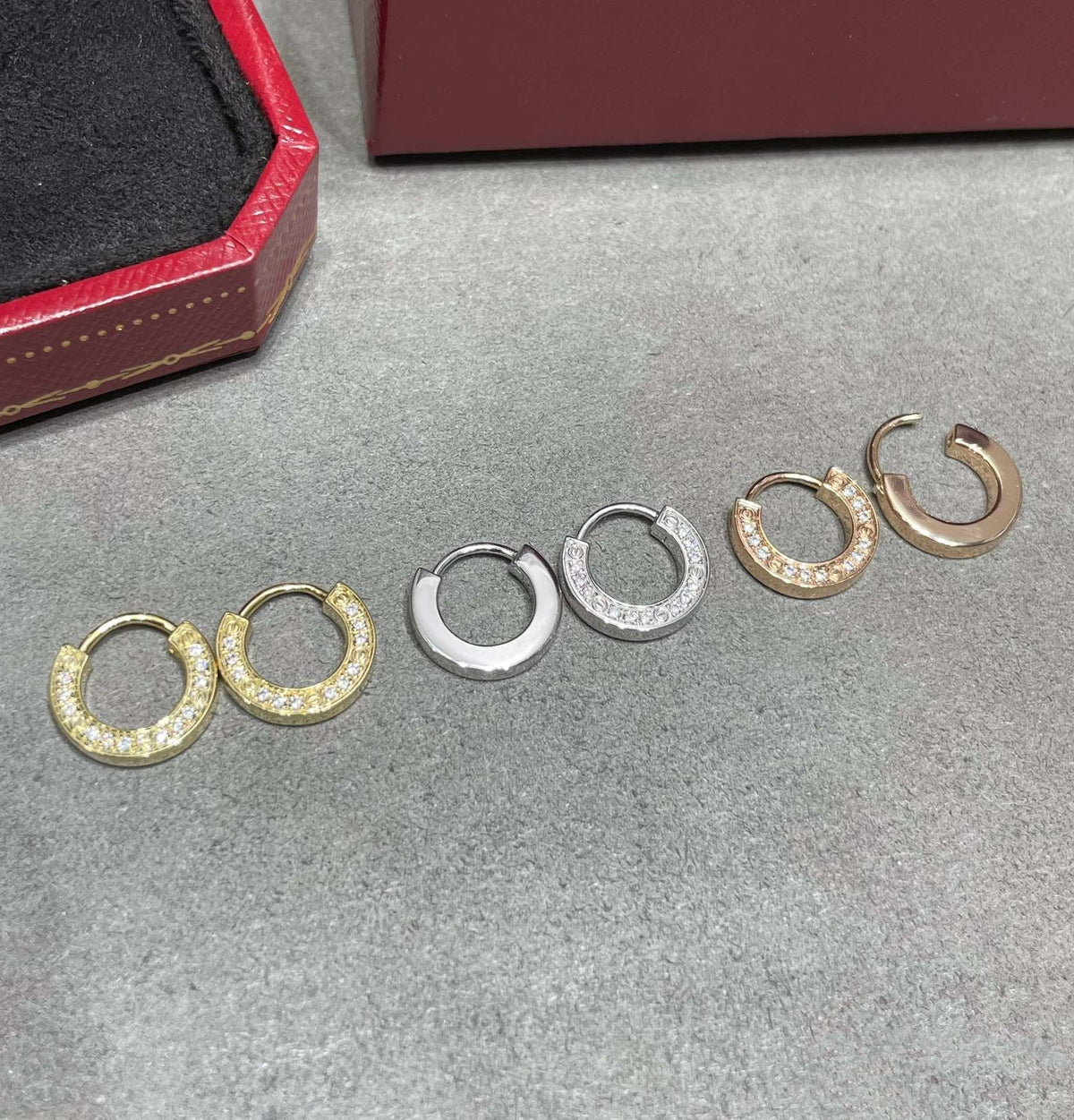 [⭐Hyrra Jewelry]LOVE DIAMOND EARRINGS