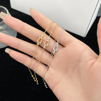 [⭐Hyrra Jewelry]FORCE 10 FULL DIAMOND BUCKLE CHAIN LINK MINI MODEL