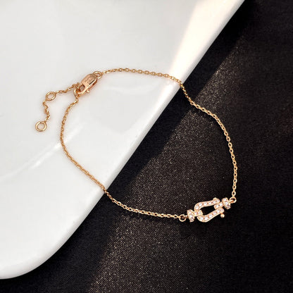 [⭐Hyrra Jewelry]FORCE 10 FULL DIAMOND BUCKLE CHAIN LINK MINI MODEL