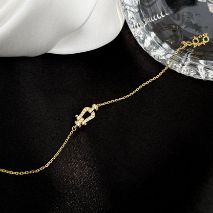 [⭐Hyrra Jewelry]FORCE 10 FULL DIAMOND BUCKLE CHAIN LINK MINI MODEL