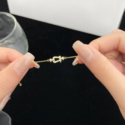 [⭐Hyrra Jewelry]FORCE 10 FULL DIAMOND BUCKLE CHAIN LINK MINI MODEL