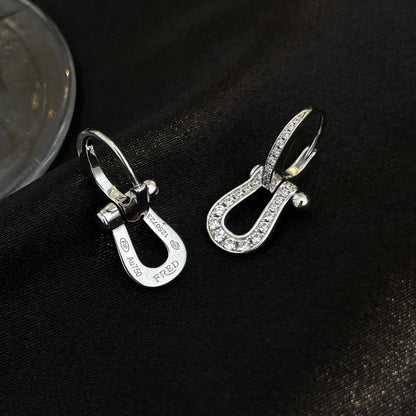 [⭐Hyrra Jewelry]FORCE 10 FULL DIAMOND DROP EARRINGS MEDIUM MODEL