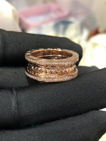 [⭐Hyrra Jewelry]ZERO 1 ROCK DIAMOND PINK GOLD