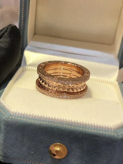 [⭐Hyrra Jewelry]ZERO 1 ROCK DIAMOND PINK GOLD