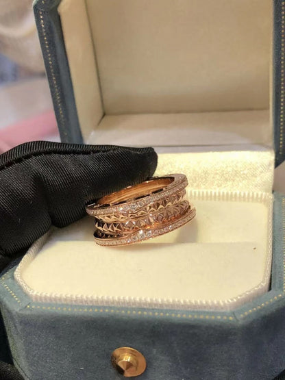 [⭐Hyrra Jewelry]ZERO 1 ROCK DIAMOND PINK GOLD