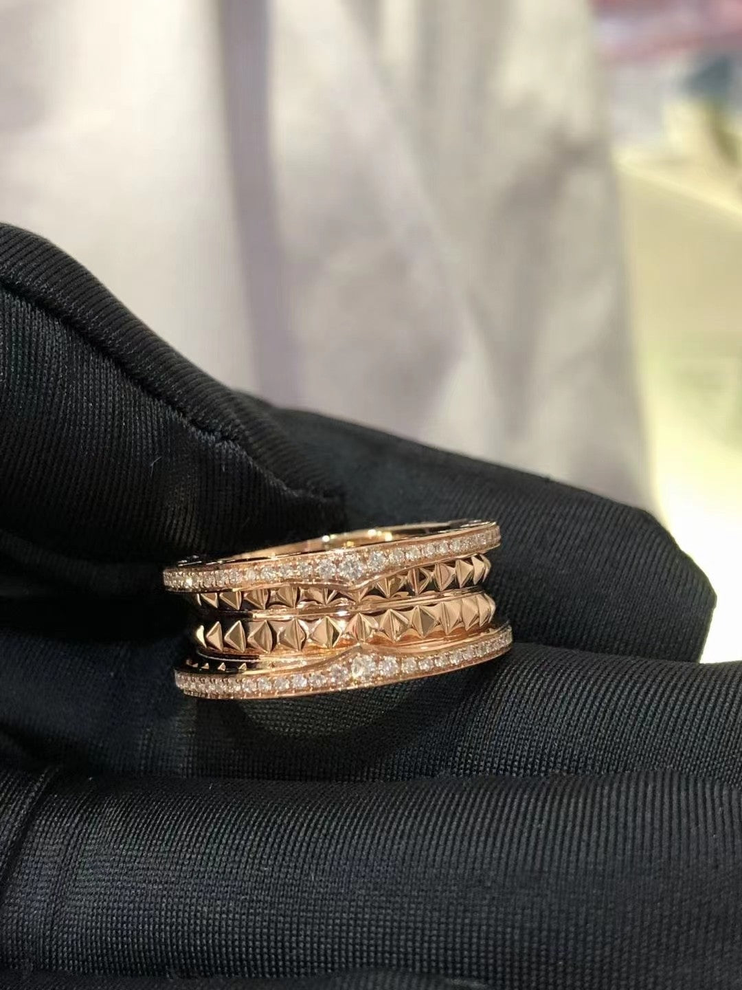 [⭐Hyrra Jewelry]ZERO 1 ROCK DIAMOND PINK GOLD