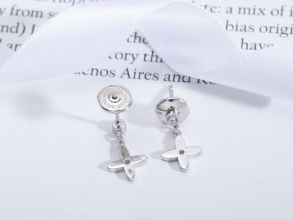 [⭐Hyrra Jewelry]VIDYLLE SILVER DIAMOND MINI DROP EARRINGS