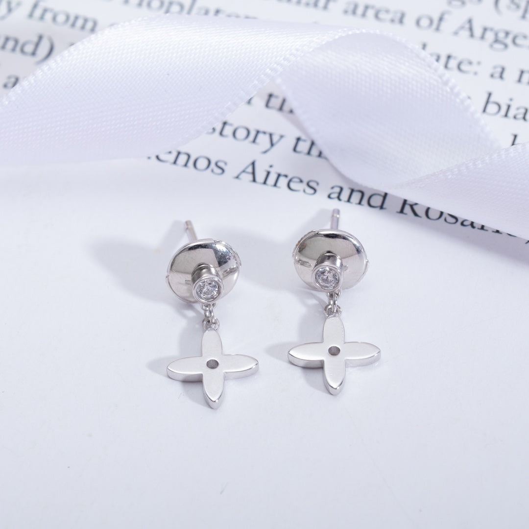 [⭐Hyrra Jewelry]VIDYLLE SILVER DIAMOND MINI DROP EARRINGS