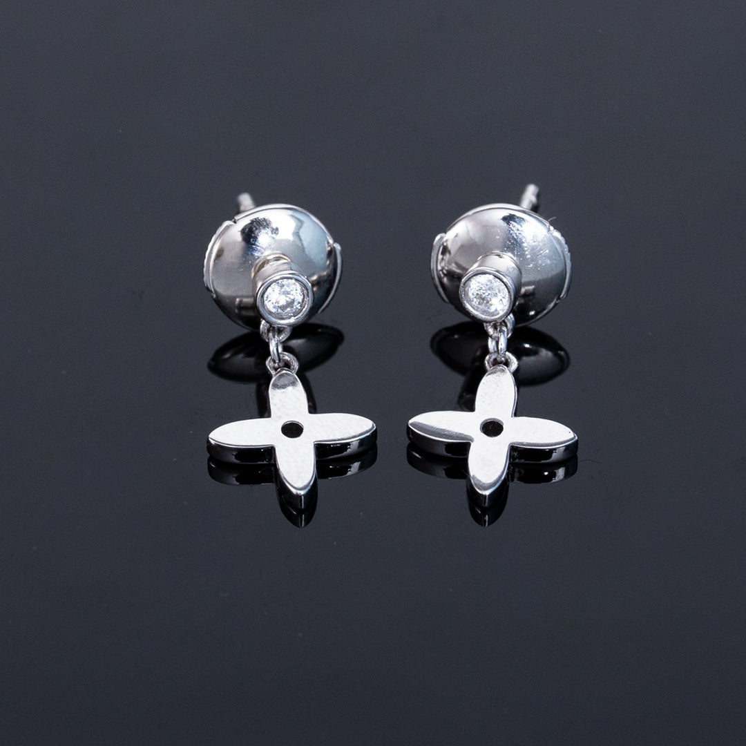 [⭐Hyrra Jewelry]VIDYLLE SILVER DIAMOND MINI DROP EARRINGS