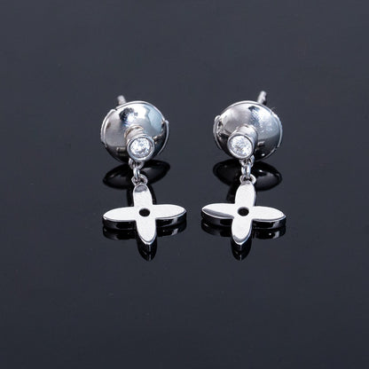 [⭐Hyrra Jewelry]VIDYLLE SILVER DIAMOND MINI DROP EARRINGS