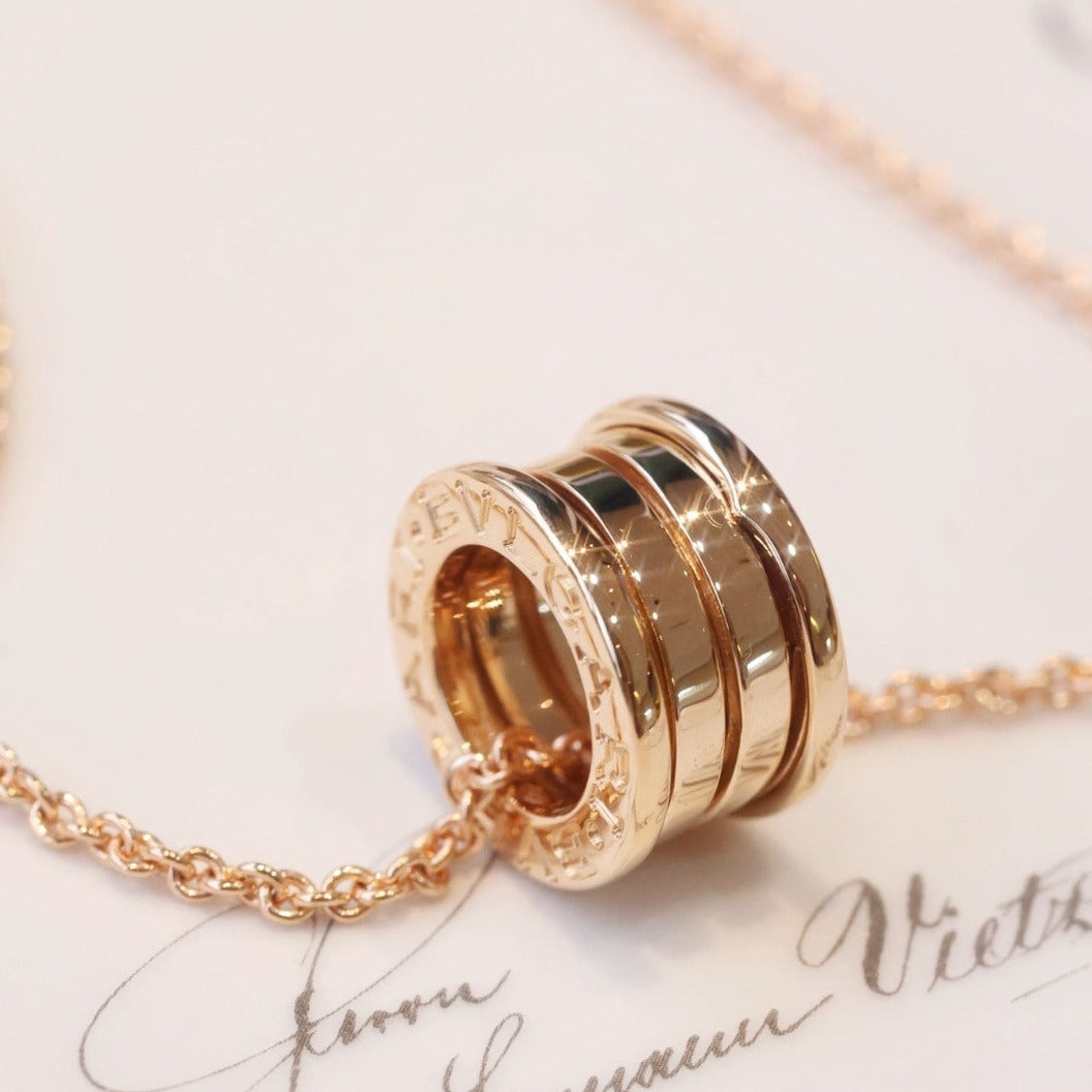 [⭐Hyrra Jewelry]ZERO 1 PINK GOLD NECKLACE