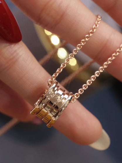 [⭐Hyrra Jewelry]ZERO 1 PINK GOLD NECKLACE