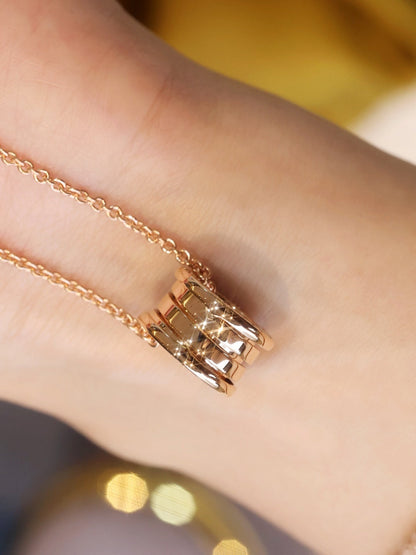 [⭐Hyrra Jewelry]ZERO 1 PINK GOLD NECKLACE