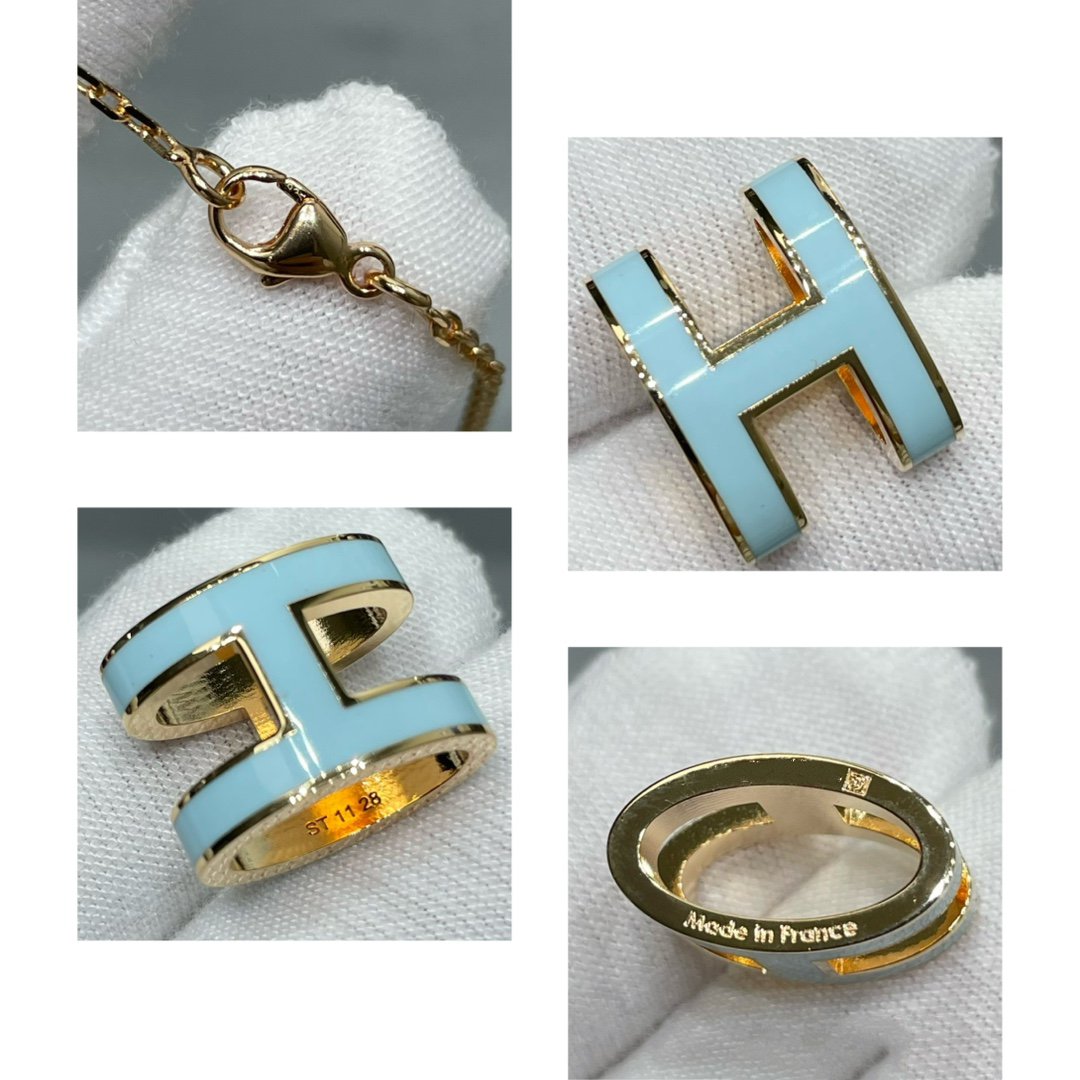 [⭐Hyrra Jewelry]POP H SKY BLUE NECKLACE