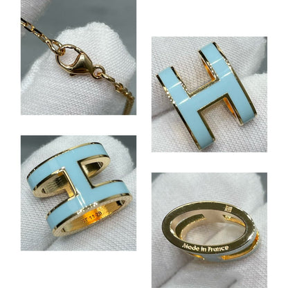 [⭐Hyrra Jewelry]POP H SKY BLUE NECKLACE