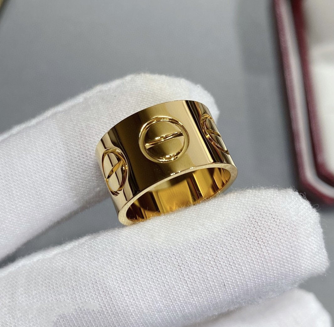 [⭐Hyrra Jewelry]LOVE 11MM LARGE RING
