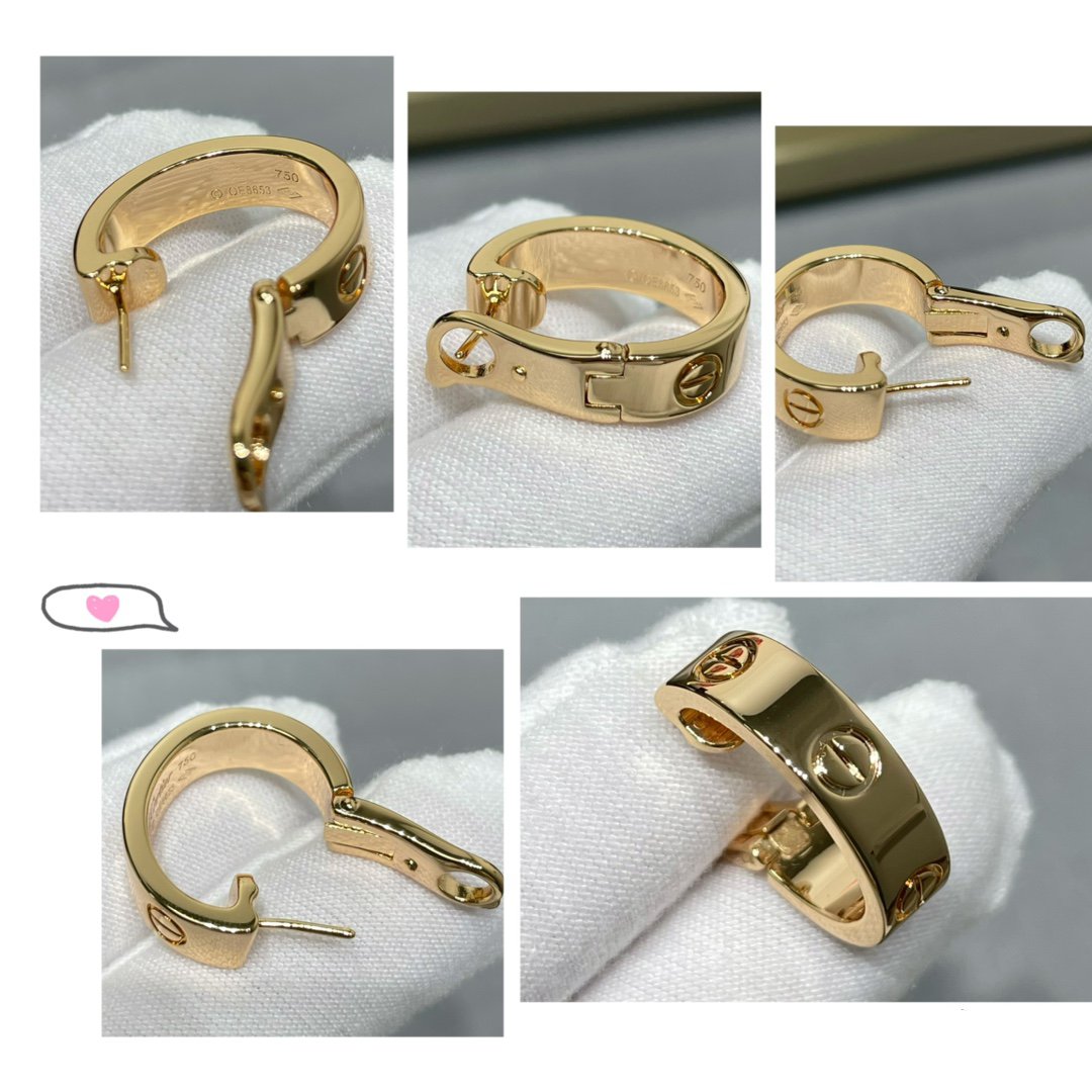 [⭐Hyrra Jewelry]LOVE 5.5MM EARRINGS
