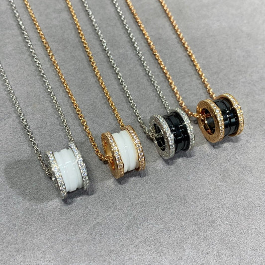 [⭐Hyrra Jewelry]ZERO 1 DIAMOND CERAMIC NECKLACE