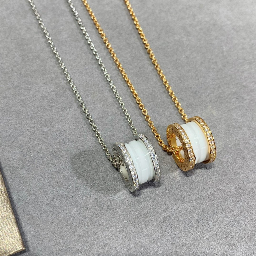 [⭐Hyrra Jewelry]ZERO 1 DIAMOND CERAMIC NECKLACE