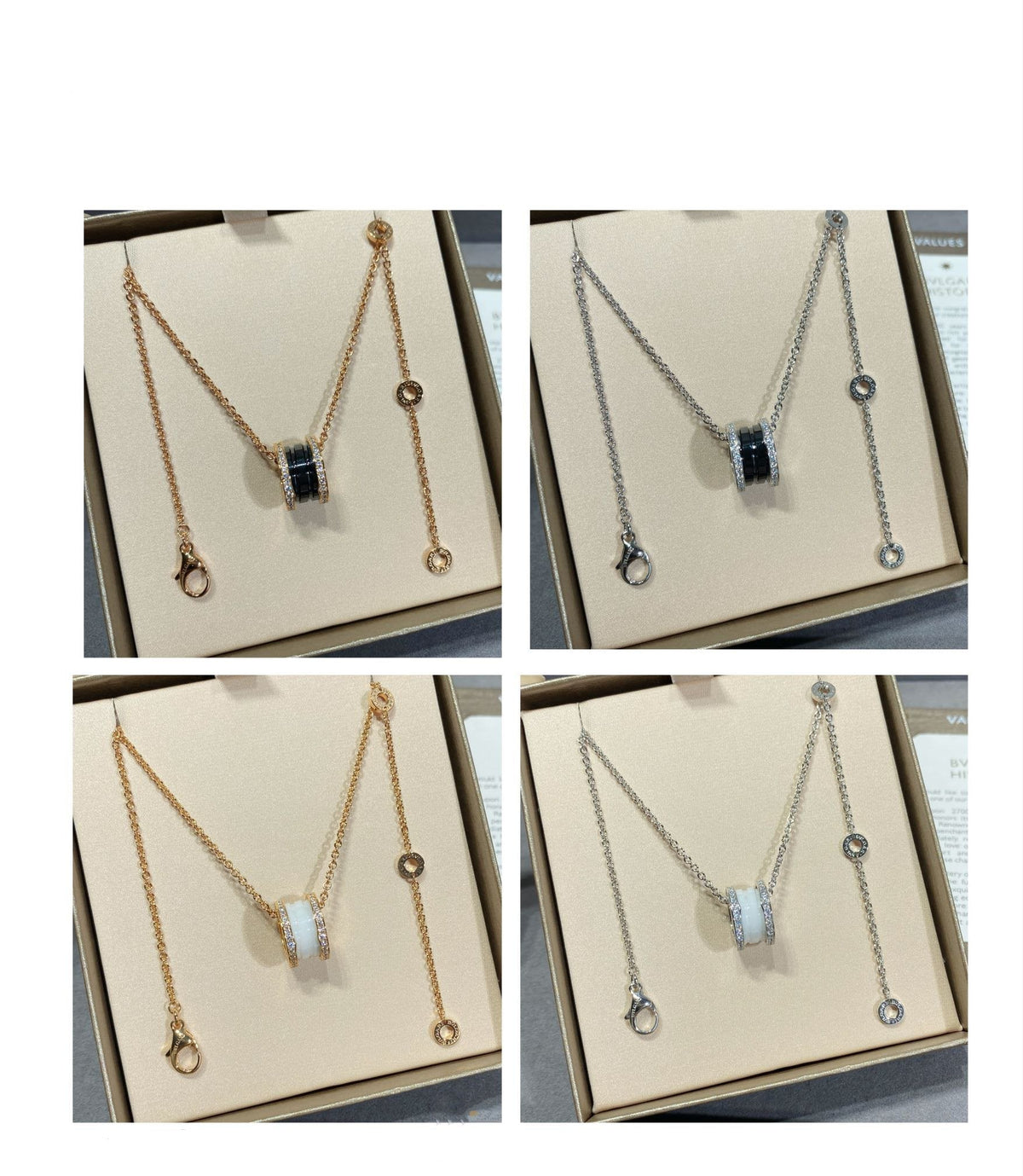 [⭐Hyrra Jewelry]ZERO 1 DIAMOND CERAMIC NECKLACE