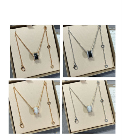 [⭐Hyrra Jewelry]ZERO 1 DIAMOND CERAMIC NECKLACE